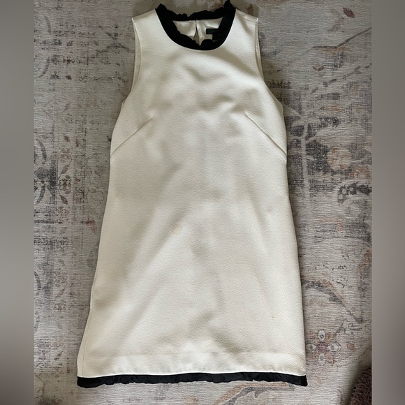 J. Crew Dresses & Skirts - J. Crew Black and Cream Silk Dress